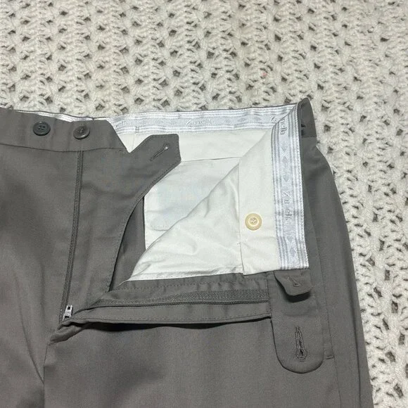 Zanella $350 Wool‎ Dress Pants Men's W33x31 Todd Trousers Khaki Italy MINT